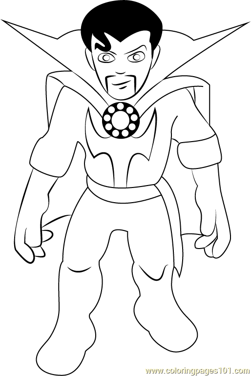 514x770 Dr. Strange Coloring Page