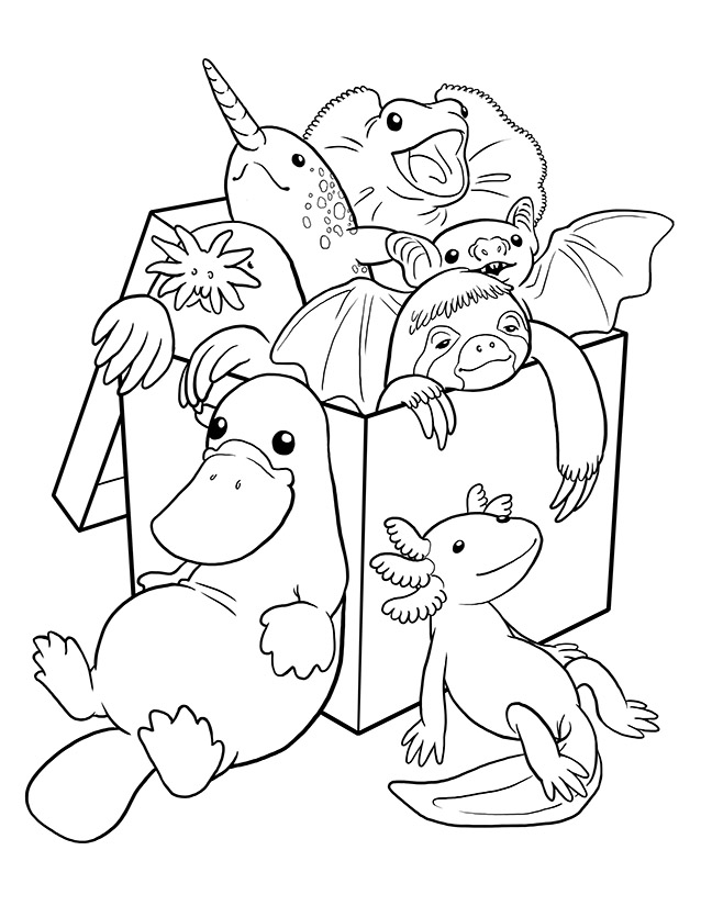 638x825 Weird Coloring Page