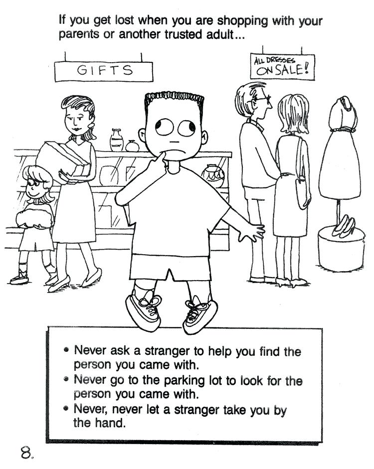 Stranger Danger Coloring Pages