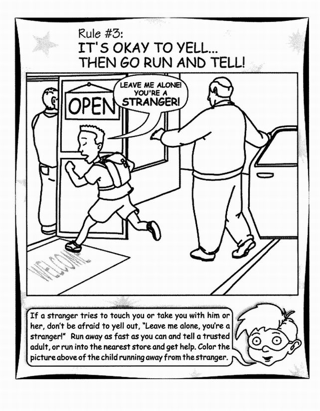 642x825 Prissy Ideas Stranger Danger Coloring Pages For Kids Printables