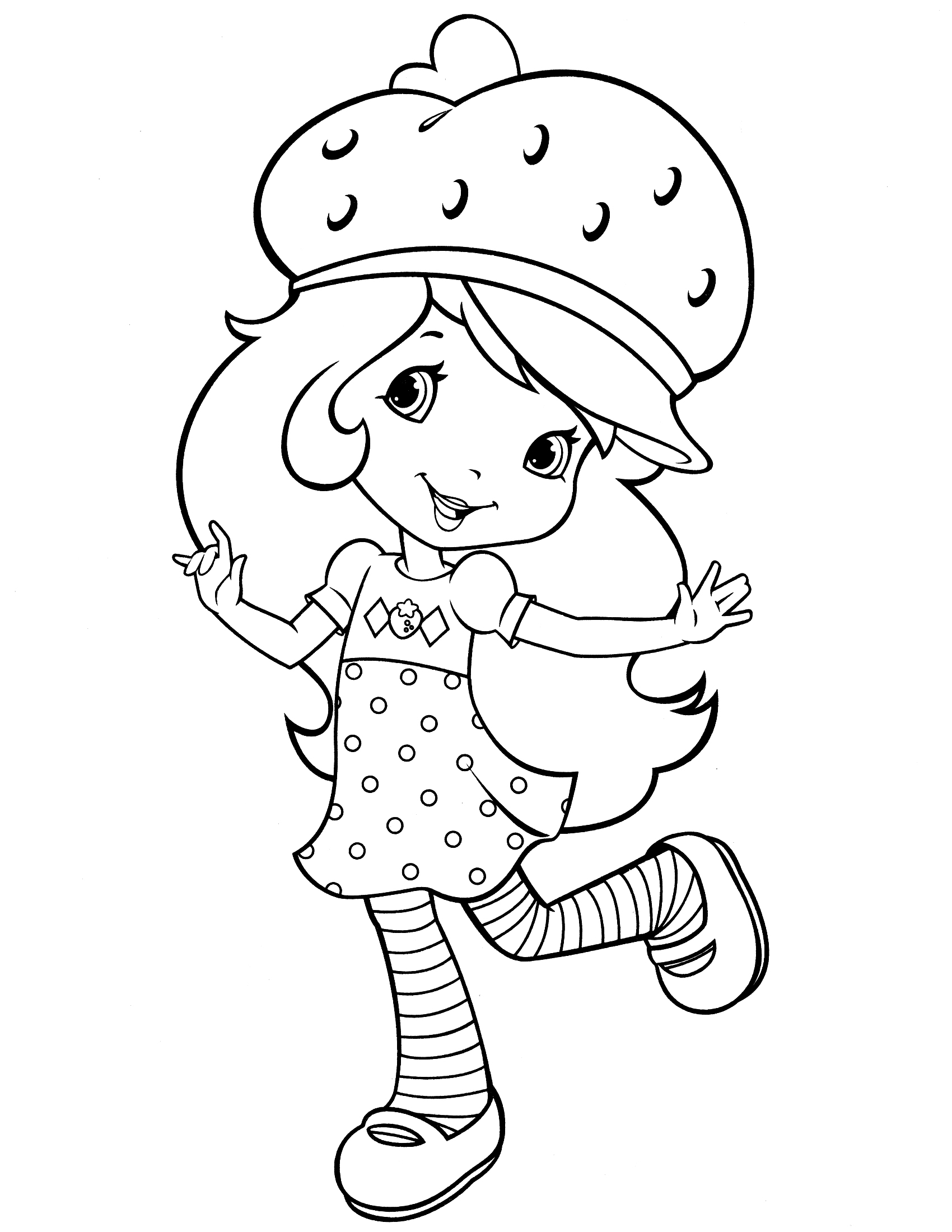 1700x2200 Strawberry Shortcake Coloring Pages Strawberry Shortcake Coloring