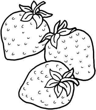 315x360 Two Strawberries Coloring Page Super Coloring Work Ideas