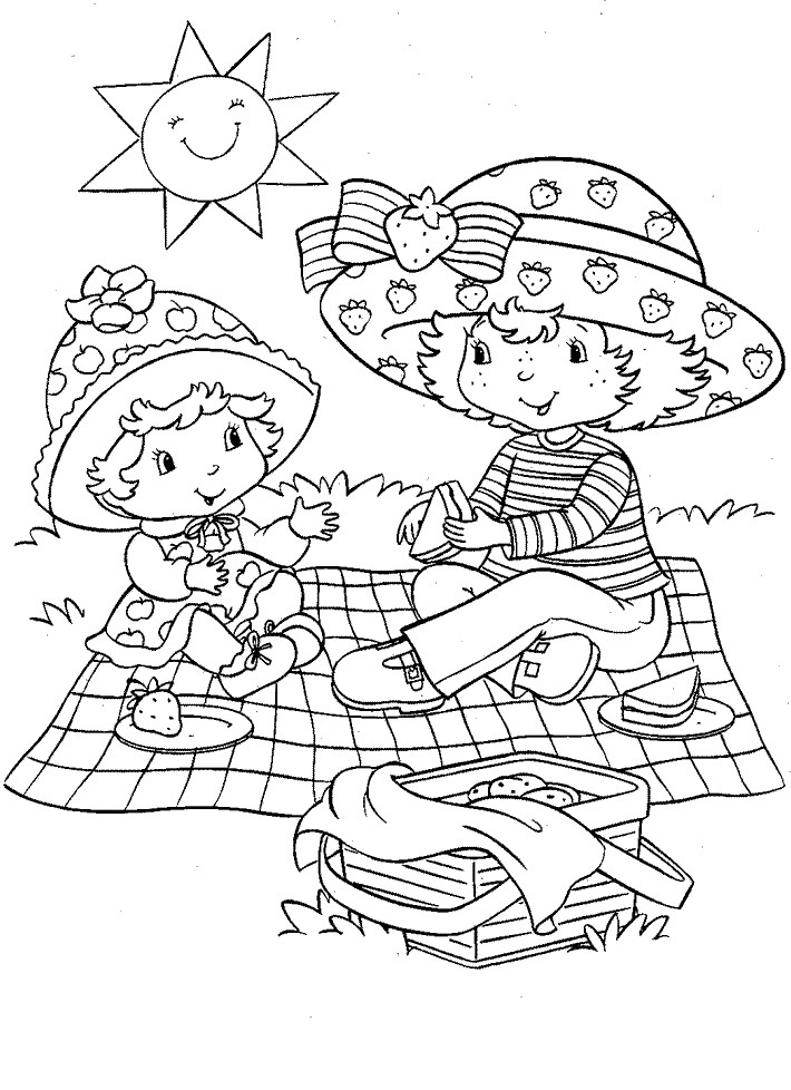Free Printable Strawberry Shortcake Coloring Pages For Kids 710x978 Free Printable Strawberry Shortcake Coloring Pages For Kids