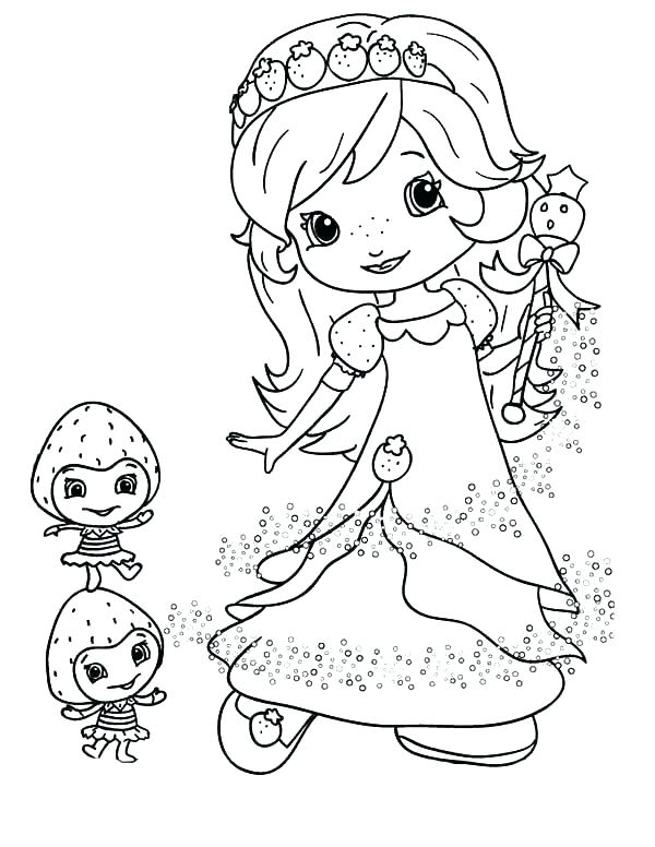 Strawberry Shortcake Coloring Pages 600x776 Strawberry Shortcake Coloring Pages