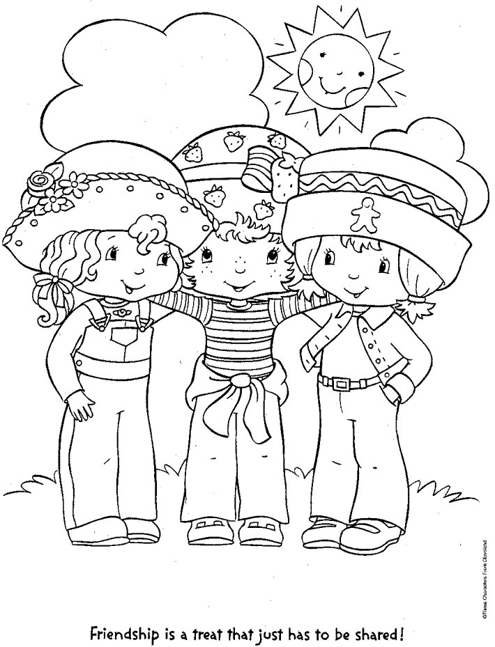 Coloring Page Strawberry Shortcake And Friends 710x929 Coloring Page Strawberry Shortcake And Friends