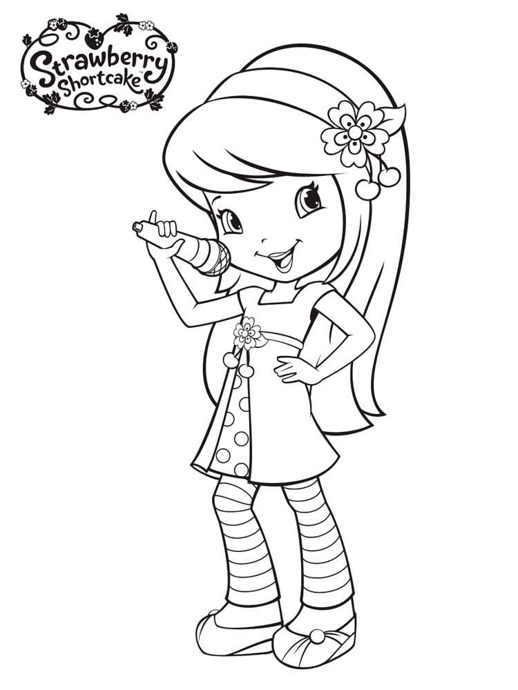 Strawberry Shortcake Coloring Pages. Free Printable Strawberry 750x1000 Strawberry Shortcake Coloring Pages. Free Printable Strawberry