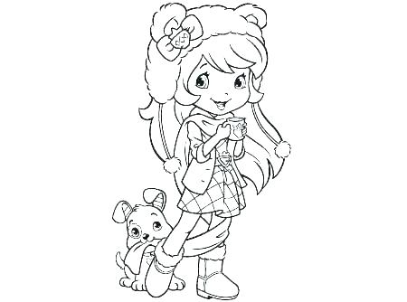 Strawberry Shortcake Coloring Pages Cherry Jam Kids Coloring 450x334 Strawberry Shortcake Coloring Pages Cherry Jam Kids Coloring