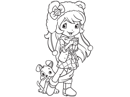 450x334 Strawberry Shortcake Coloring Pages Fabulous Strawberry Shortcake