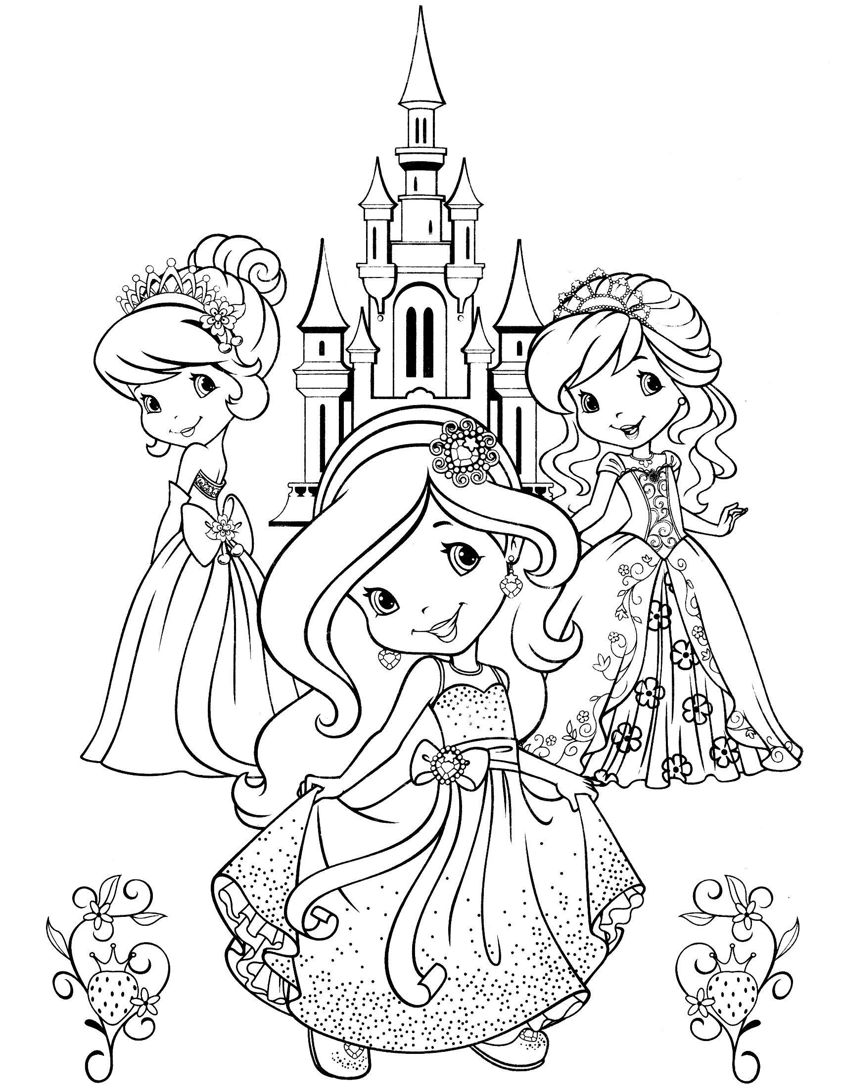 1700x2200 Strawberry Shortcake Coloring Page Strawberry Shortcake