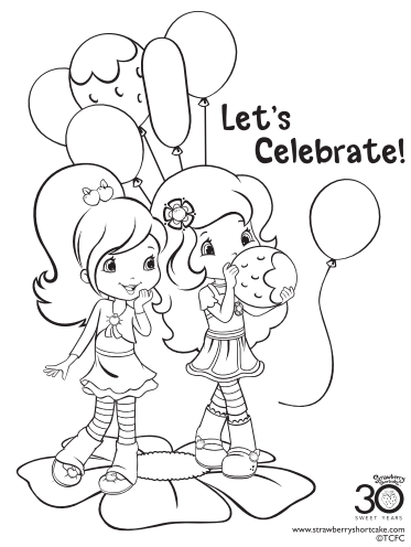 12 Strawberry Shortcake Birthday Party Printable Coloring Pages 373x496 12 Strawberry Shortcake Birthday Party Printable Coloring Pages