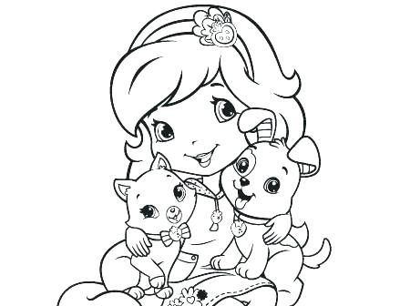 Free Strawberry Shortcake Coloring Pages Strawberry Coloring Page 450x336 Free Strawberry Shortcake Coloring Pages Strawberry Coloring Page