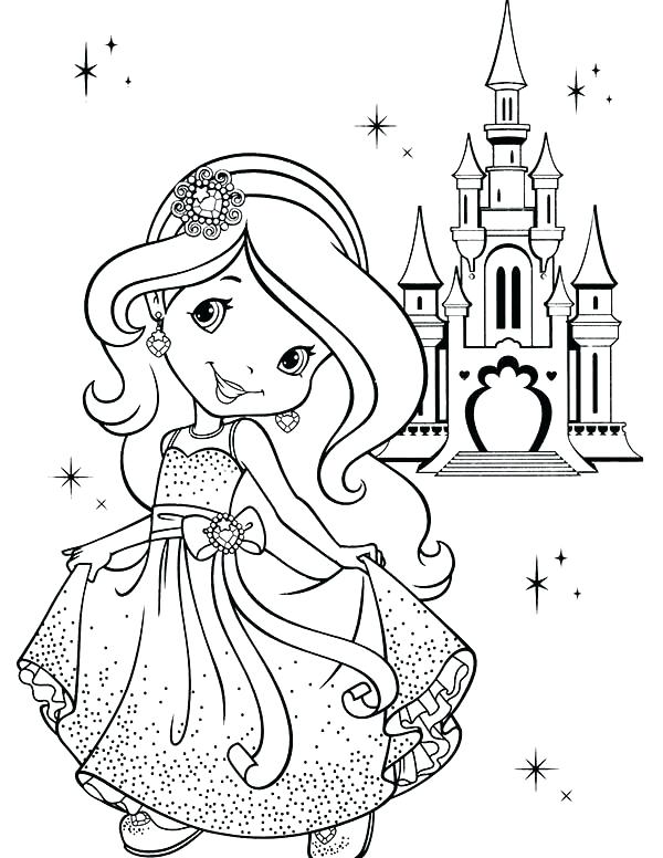 Princess Castle Coloring Page Castle And Princess Coloring Pages 600x776 Princess Castle Coloring Page Castle And Princess Coloring Pages
