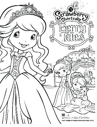 Strawberry Shortcake Princess Colouring Pages Coloring Sheets 334x439 Strawberry Shortcake Princess Colouring Pages Coloring Sheets