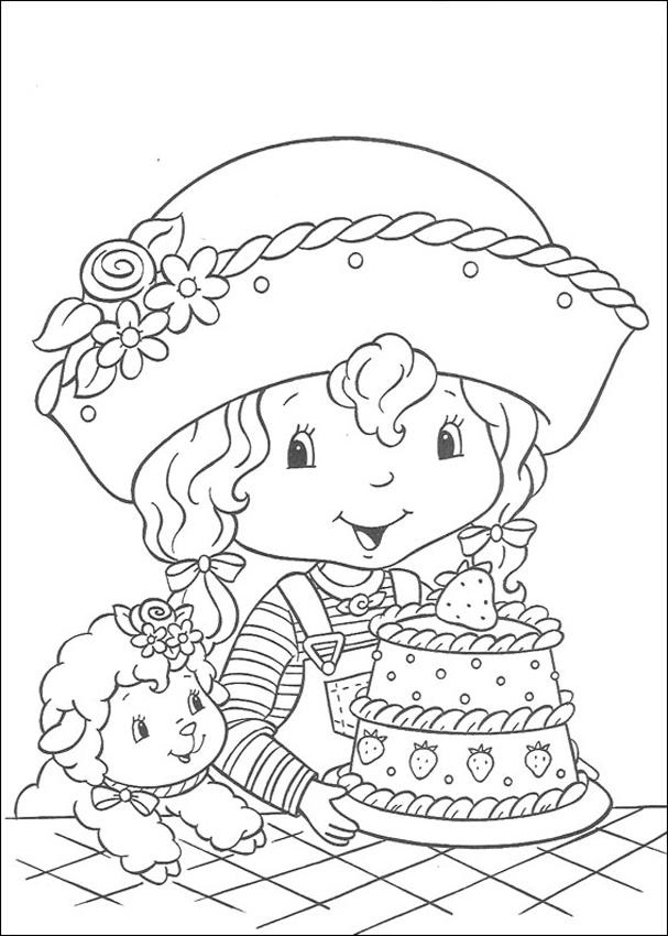 607x850 Strawberry Shortcake Coloring Pages Coloring Pages For Kids
