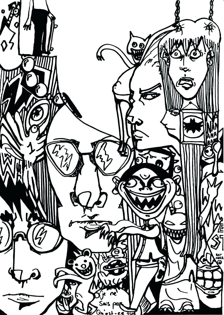 736x1036 Coloring Pages Graffiti Graffiti Coloring Book Packed With Street