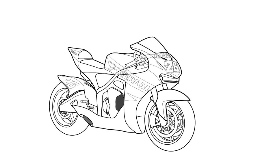 Free Printable Motorcycle Coloring Pages For Kids 900x582 Free Printable Motorcycle Coloring Pages For Kids