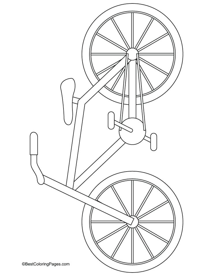 Bicycle Coloring Page 738x954 Bicycle Coloring Page