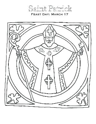 309x400 St Patricks Day Coloring Sheet St Coloring Pages Powerful St Day