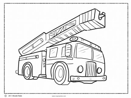 Fire Truck Coloring Page Coloring Pages Fire 432x324 Fire Truck Coloring Page Coloring Pages Fire