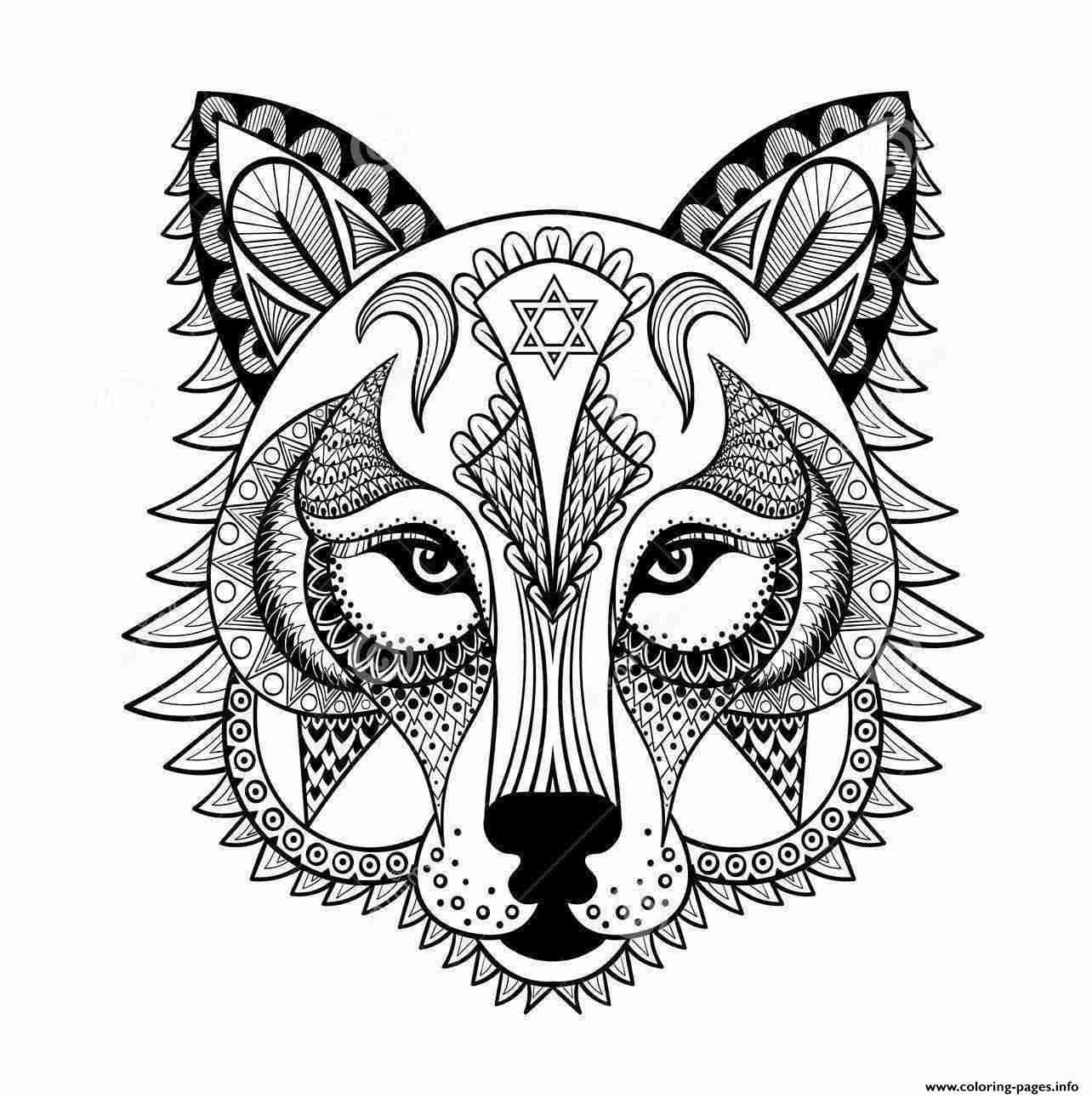 1284x1291 Wolf For Adult Anti Stress Coloring Pages Printable Best Olegratiy
