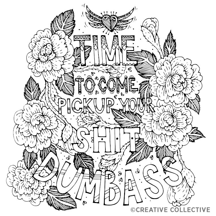Free Coloring Page From The Have A Nice Life Asshole Breakup 750x750 Free Coloring Page From The Have A Nice Life Asshole Breakup