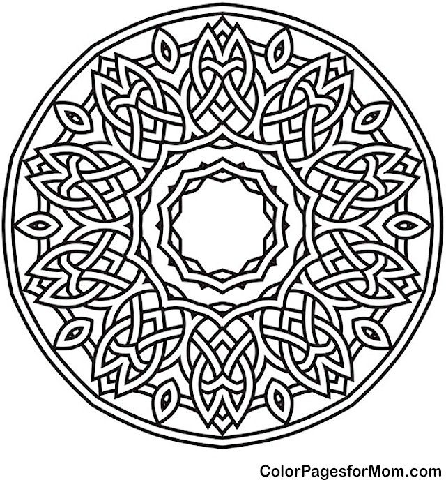 Adult Mandala Coloring Page For Stress Relief Mandala Coloring 640x688 Adult Mandala Coloring Page For Stress Relief Mandala Coloring