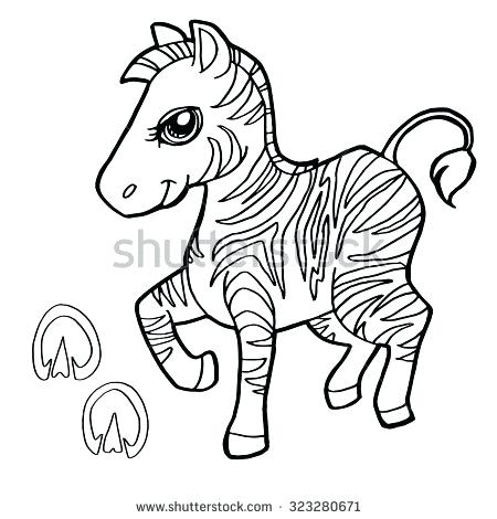 Zebra Coloring Pages Paw Print With Zebra Coloring Pages Vector 450x470 Zebra Coloring Pages Paw Print With Zebra Coloring Pages Vector