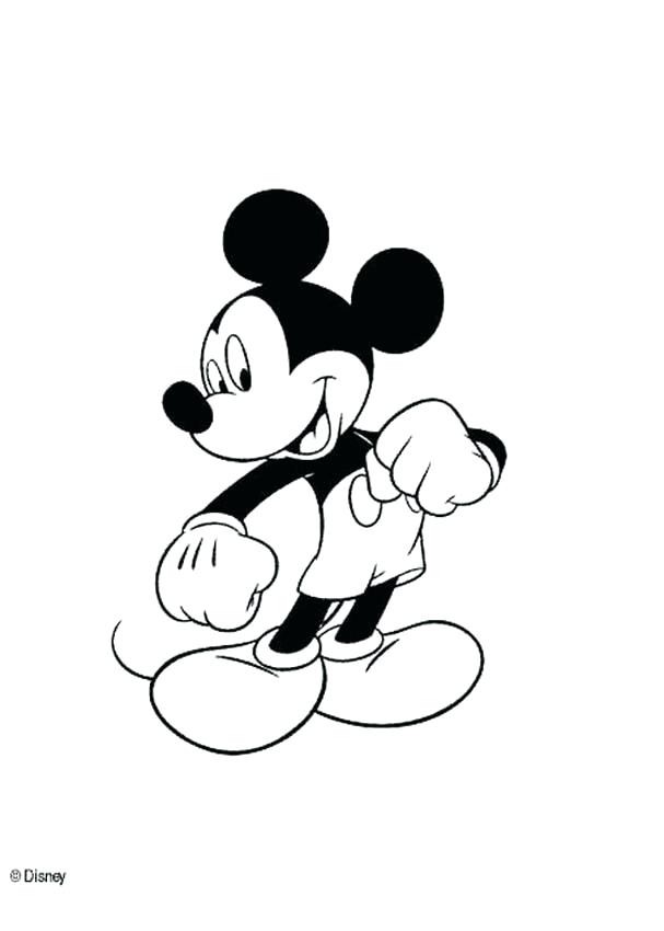 Mickey Mouse Coloring Pages Mouse Is Angry Mickey Mouse Is Strong 607x850 Mickey Mouse Coloring Pages Mouse Is Angry Mickey Mouse Is Strong