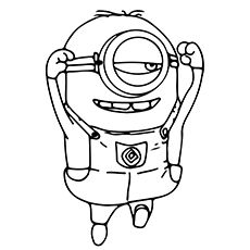 Stuart Minion Coloring Pages