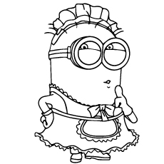 230x230 Minion Coloring Sheets