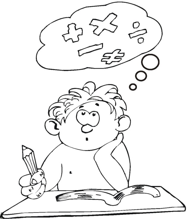 630x737 Student 4 Coloring Page, Student Coloring Pages