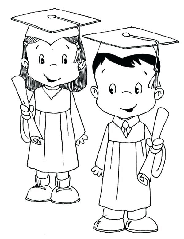 600x778 Student Coloring Page Model Student Graduation Coloring Pages