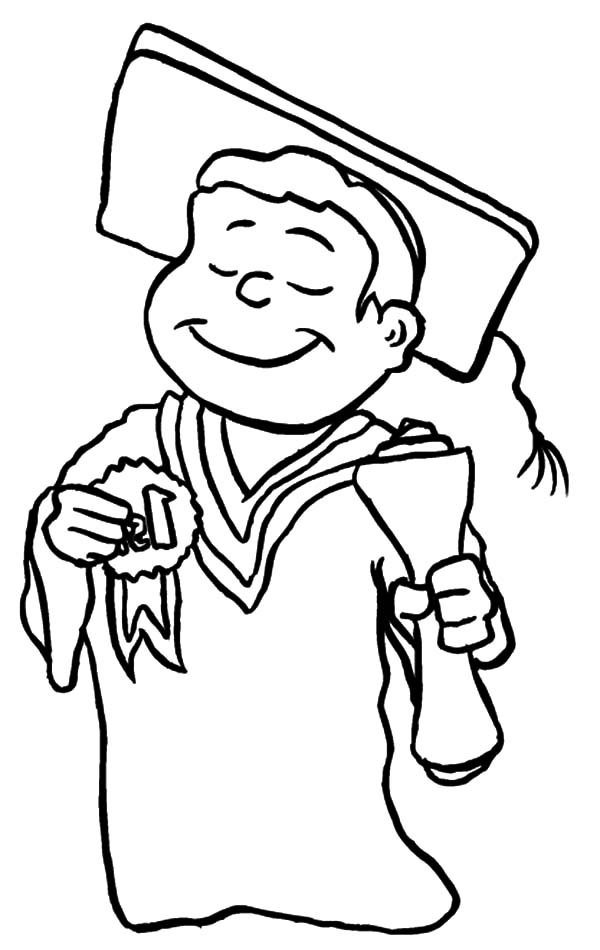 600x950 Best Student On Graduation Day Coloring Pages Color Luna