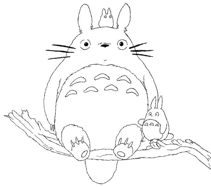 Studio Ghibli Coloring Pages 692x614 Studio Ghibli Coloring Pages