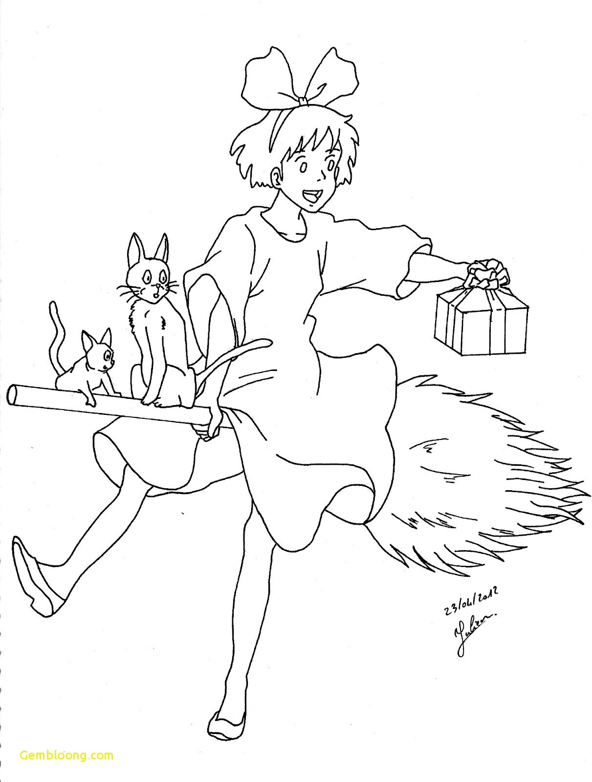 Studio Ghibli Coloring Pages 1211x1600 Studio Ghibli Coloring Pages