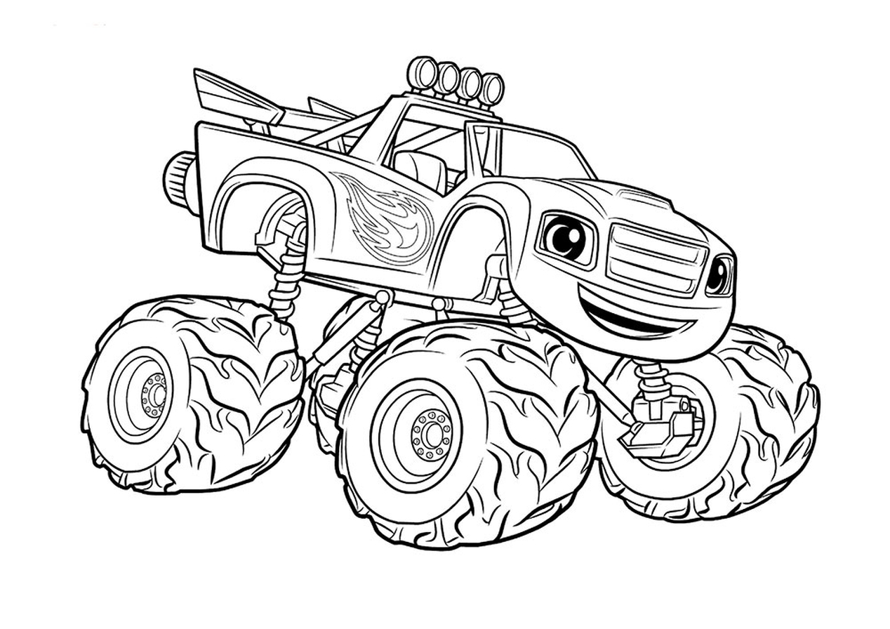 1268x896 Hurry Blaze Coloring Pages Free Top Batman Monster Truck New