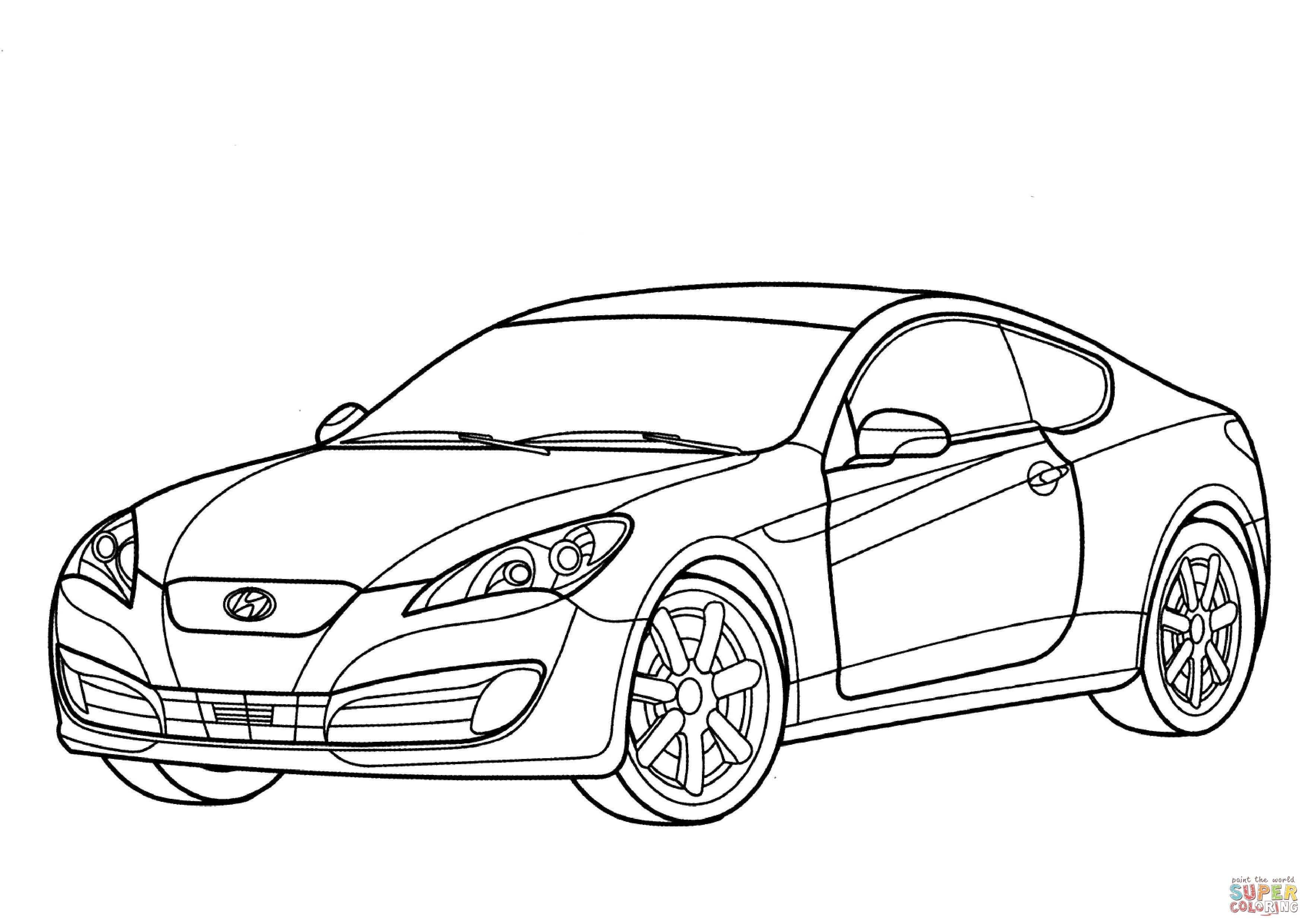 3508x2480 Hyundai Genesis Coupe Coloring Pages Download Coloring For Kids 2018
