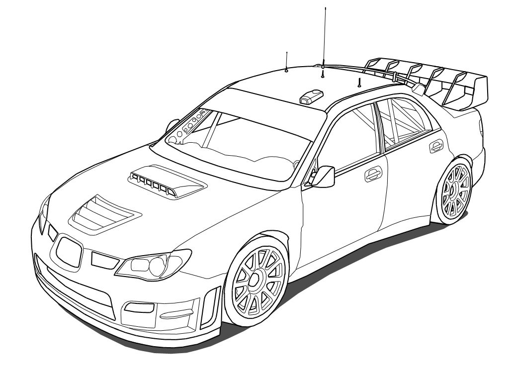 1024x768 Subaru Impreza Rally Car Coloring Pages Coloring Pages Chcem Si