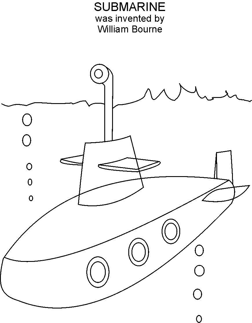 Submarine Coloring Pages at GetColorings.com | Free printable colorings ...