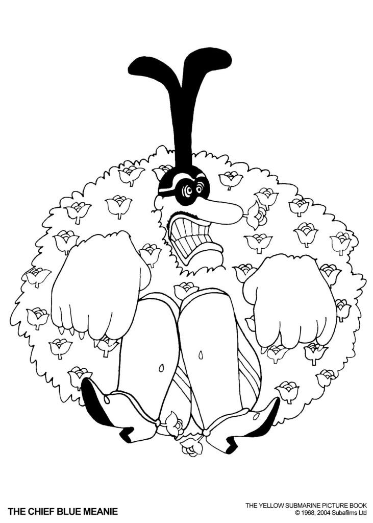 731x1024 Beatles Yellow Submarine Coloring Pages Lineart The Beatles