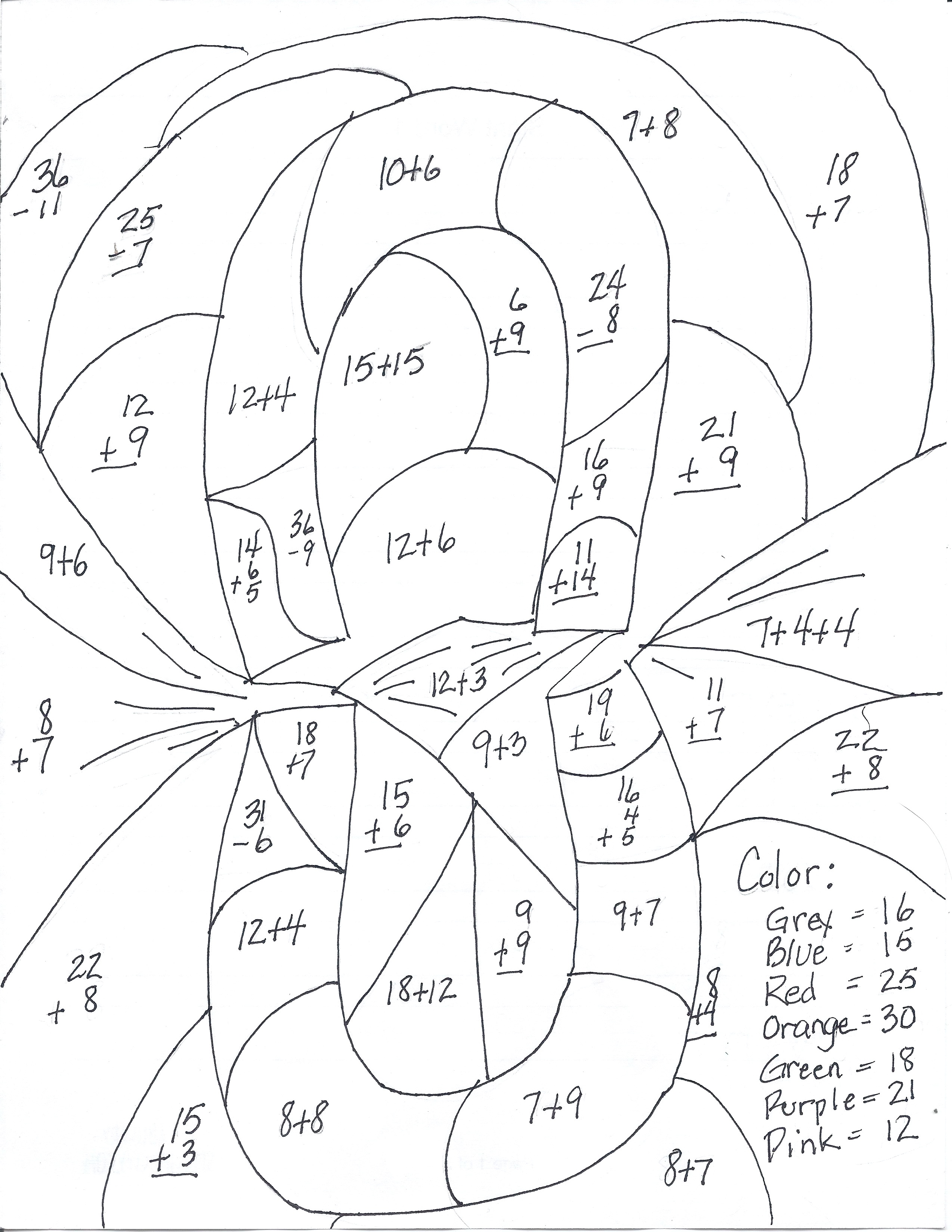 2548x3297 Subtraction Coloring Worksheets Care Bears Pages Exciting Page