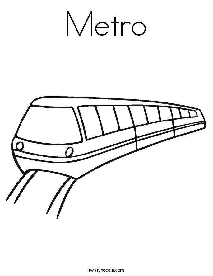 Metro Coloring Page 685x886 Metro Coloring Page