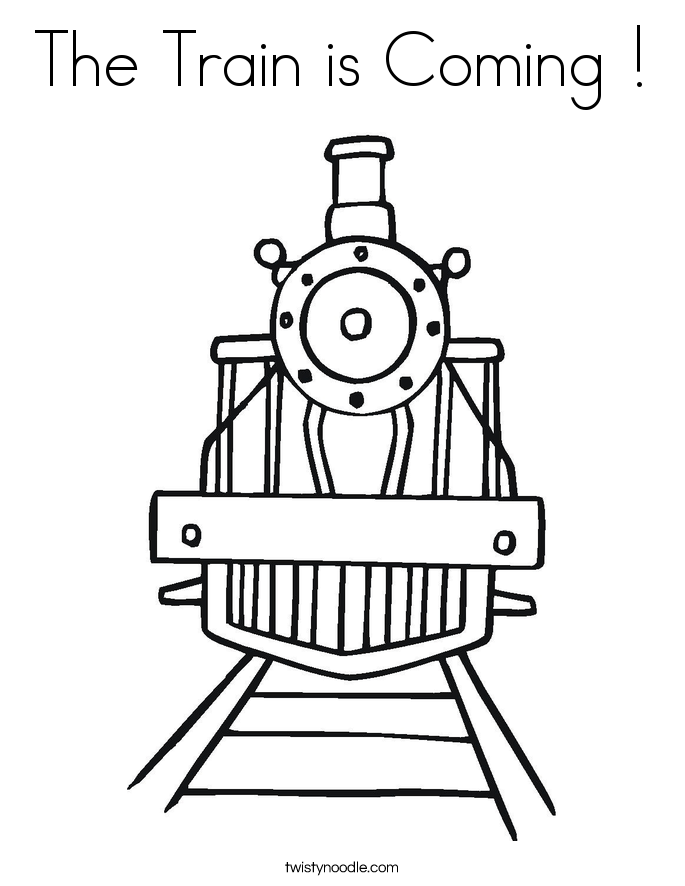 The Train Is Coming Coloring Page 685x886 The Train Is Coming Coloring Page