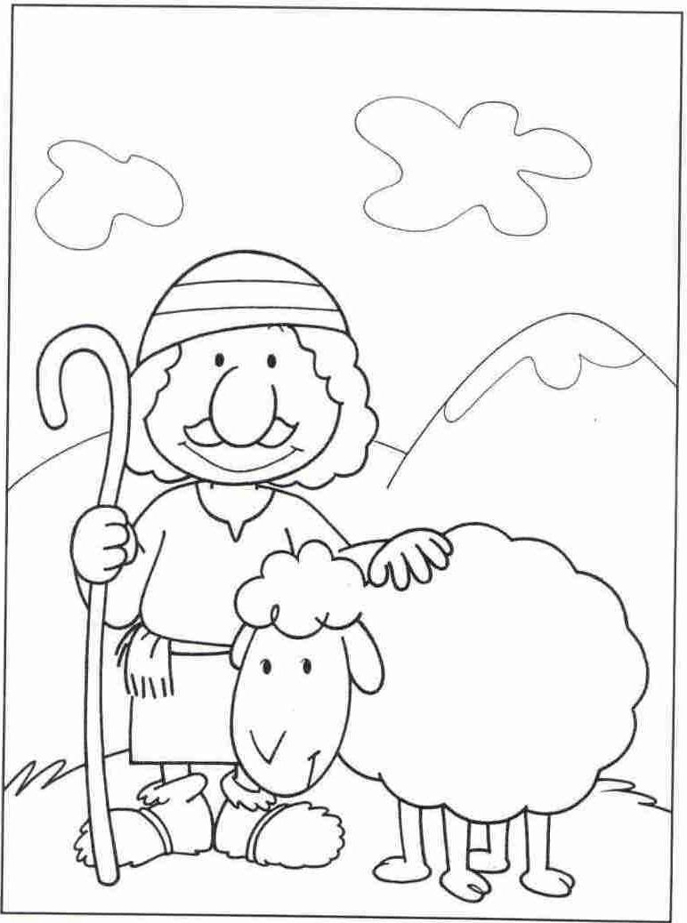772x1038 Successful Coloring Pages Sheep And The Shephe