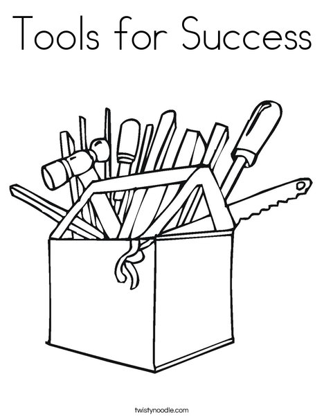 468x605 Tools For Success Coloring Page