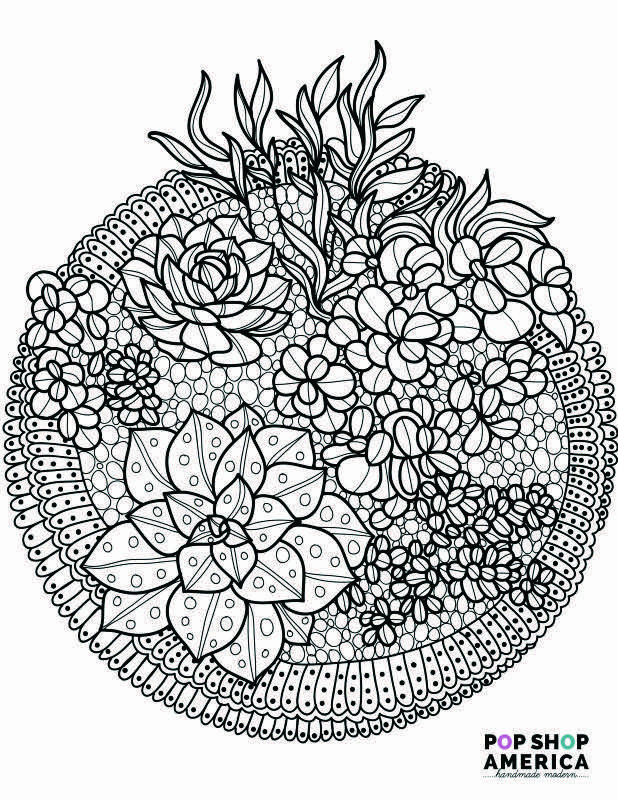 618x800 Free Adult Coloring Book Pages With Succulent Terrariums Adult