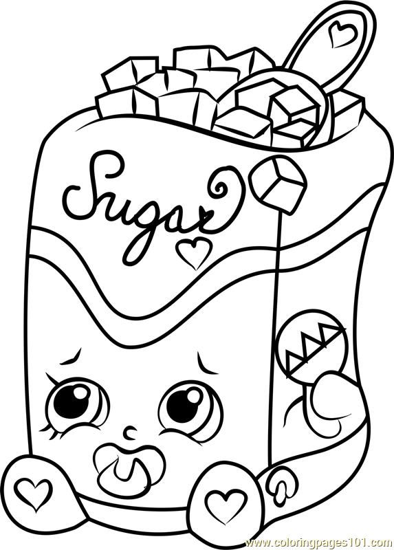 Sugar Lump Shopkins Coloring Page 573x800 Sugar Lump Shopkins Coloring Page