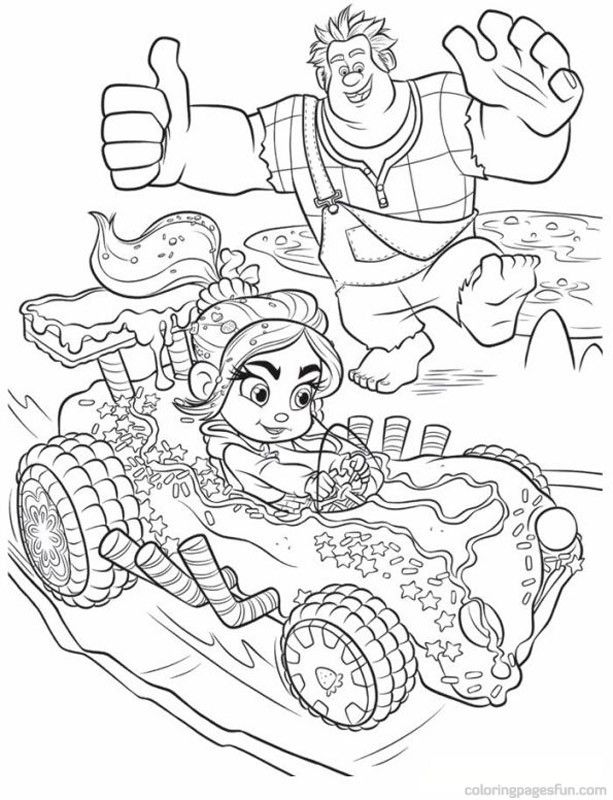 Sugar Rush Coloring Pages