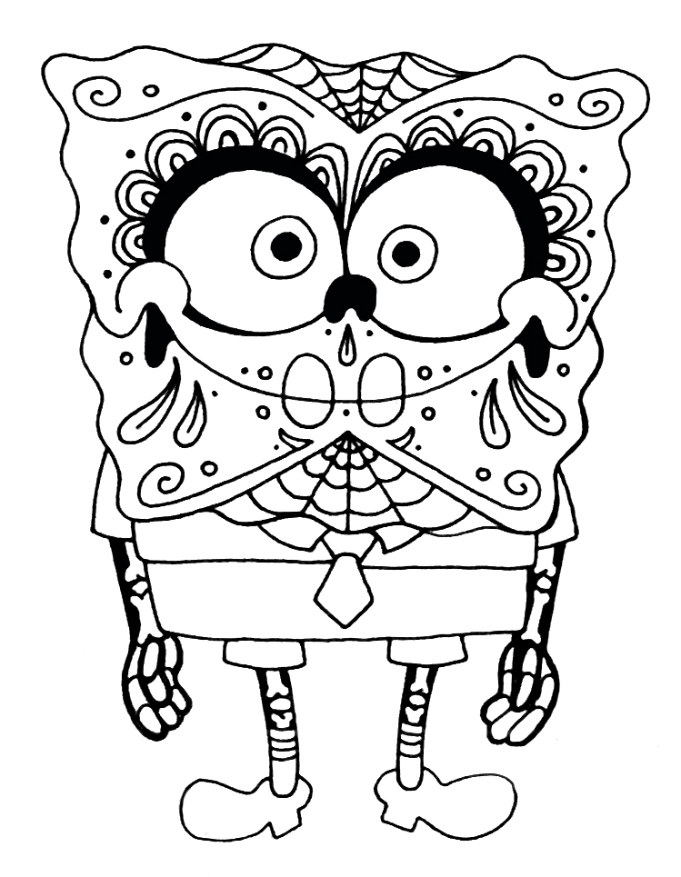 Sugar Skull Coloring Pages 749x965 Sugar Skull Coloring Pages