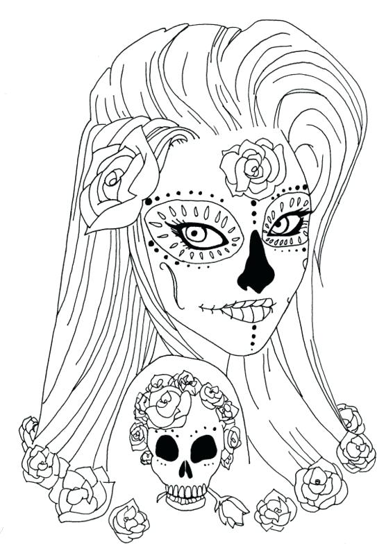 Sugar Skull Coloring Pages Sheets For Adults Skulls Sugaring 543x800 Sugar Skull Coloring Pages Sheets For Adults Skulls Sugaring